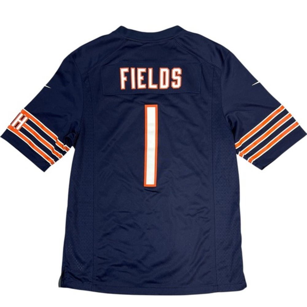 Nike Chicago Bears Justin Fields‎ Jersey Mens M Navy Blue #1 NFL On Field Game